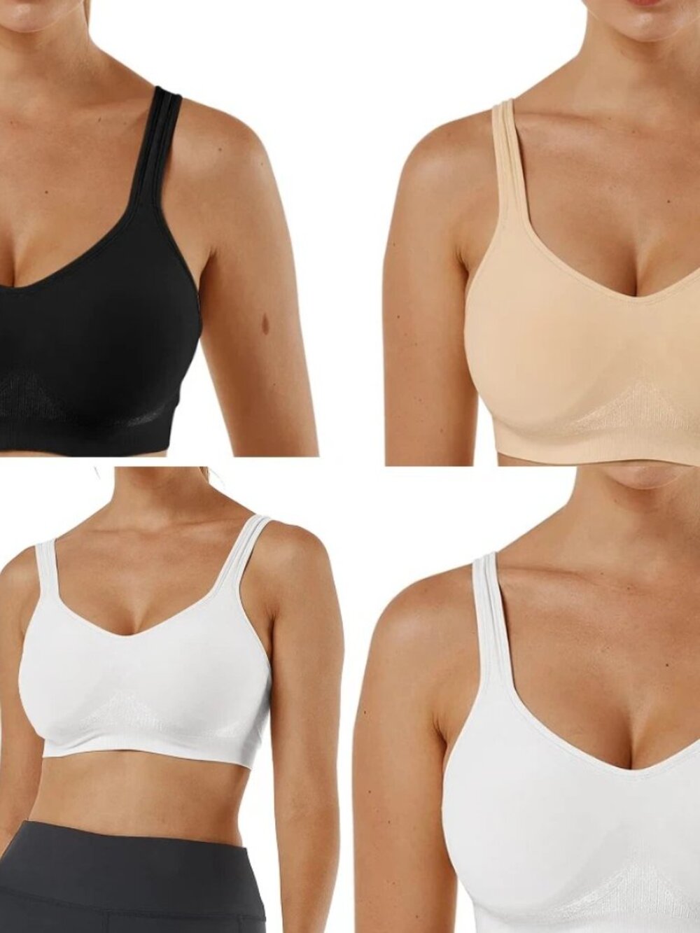 Vertvie Wireless Full Corverage Seamless Bra, Vertvie Bra, 4XL